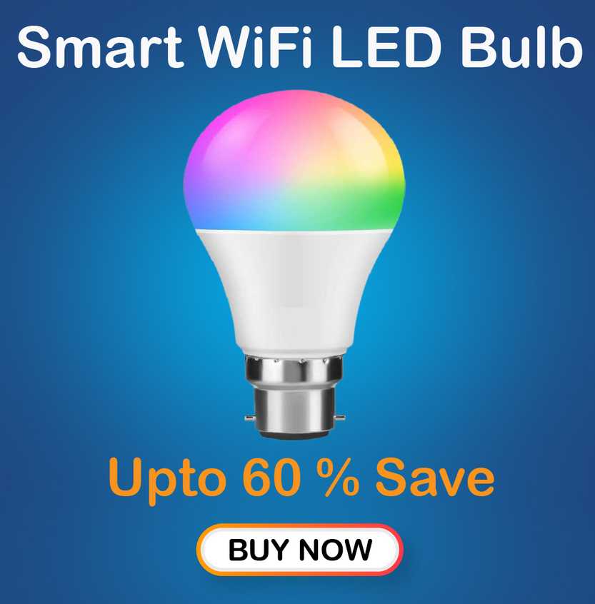WiFi LED Bulb - Wireless-controlled light bulb.