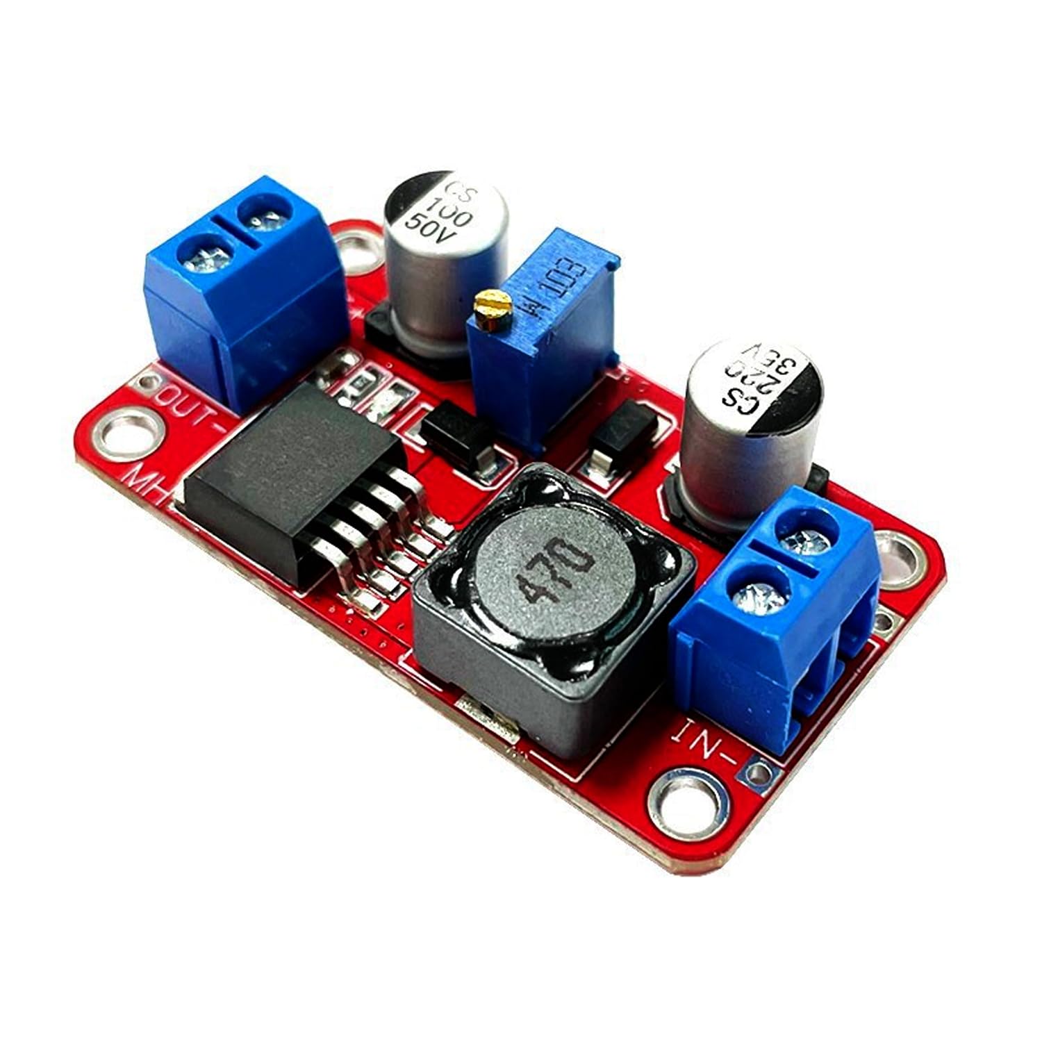 JZK 6-Pack DC-DC Boost Converter Module – 3-30V Input To 5-35V Adjustable Output, 4A Max, 400kHz, For DIY Power Supply Projects