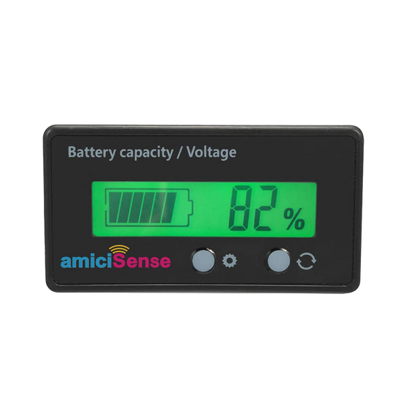8-70V Battery Capacity Indicator With LCD Voltage & Charge Display for Lead Acid Batteries in E-Rickshaw/E-Bikes