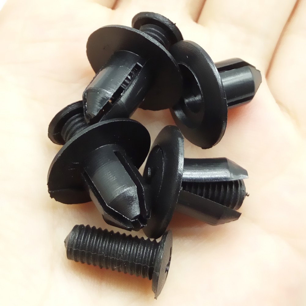8 mm Car Plastic Screw Fasteners for Car Bumper Mudguard, 10 Piece