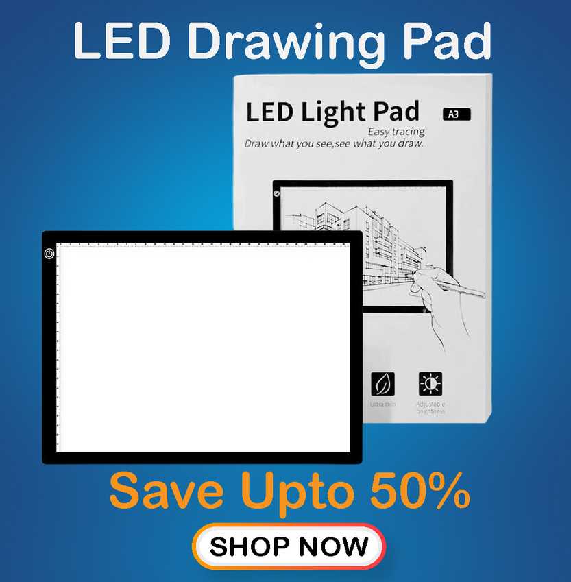 LED Drawing Pad - Illuminated drawing surface for creative work.