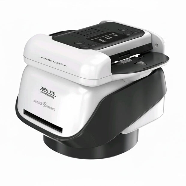 Smart Poker Automatic 2-in-1 Playing Cards Shuffler & Dealer Machine with 360° Rotating OLED Display