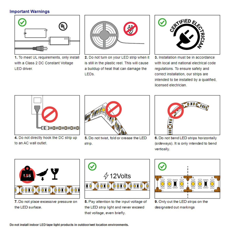 5M LED Strip Light Flexible Decor String Lighting For festivals Or Home Decoration with 12V Adapter (120 LEDs/m) amiciKart