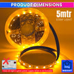 5M LED Strip Light Flexible, Colourful Bright Lights Design for Diwali, Christmas or DIY Home Decoration With 120 LEDs/m
