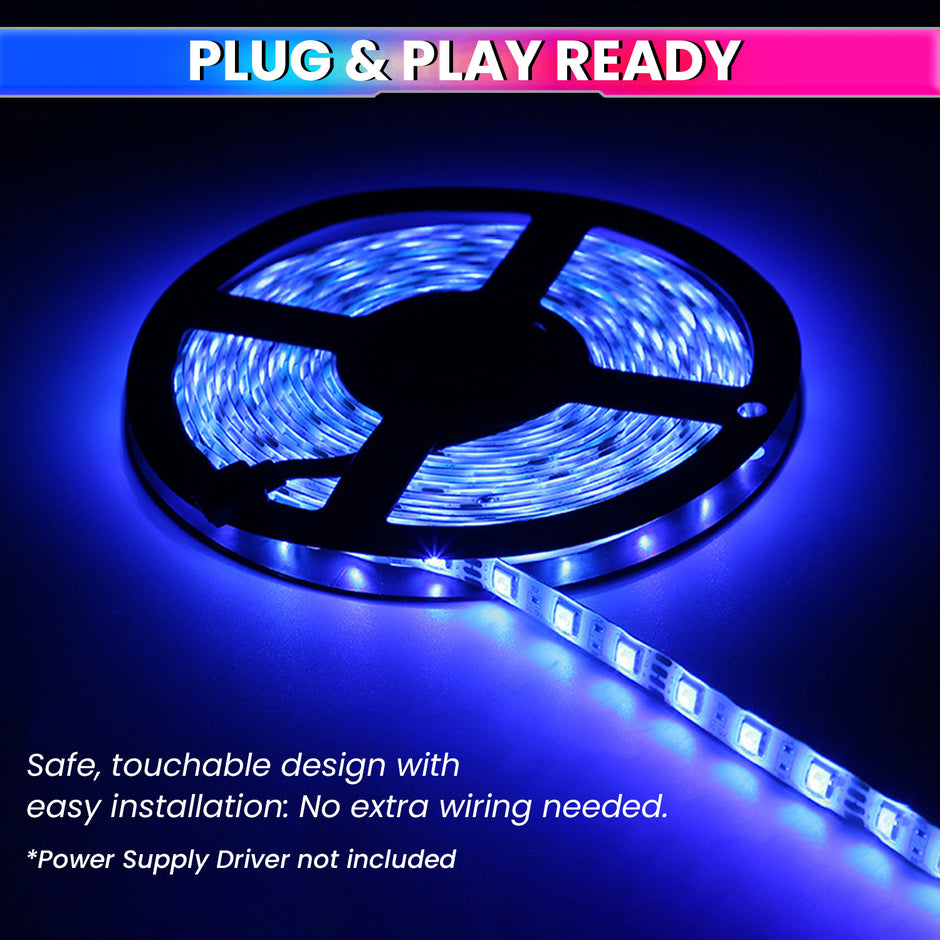 5M LED Strip Light Flexible Décor Lighting For Diwali Or Home Decoration with 12V Adapter (120 LEDs/m)