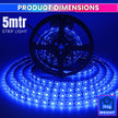 5M LED Strip Light Flexible Decor String Lighting For festivals Or Home Decoration with 12V Adapter (120 LEDs/m) amiciKart