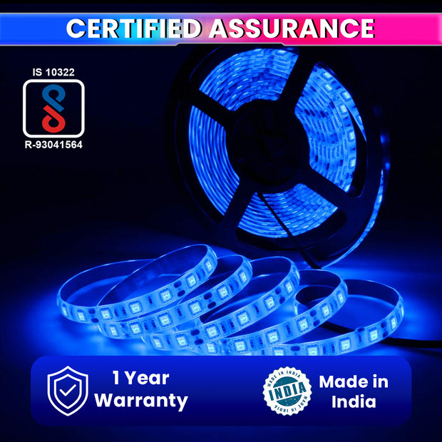 5M LED Strip Light Flexible Decor String Lighting For festivals Or Home Decoration with 12V Adapter (120 LEDs/m) amiciKart c0tmiz-hs.myshopify.com