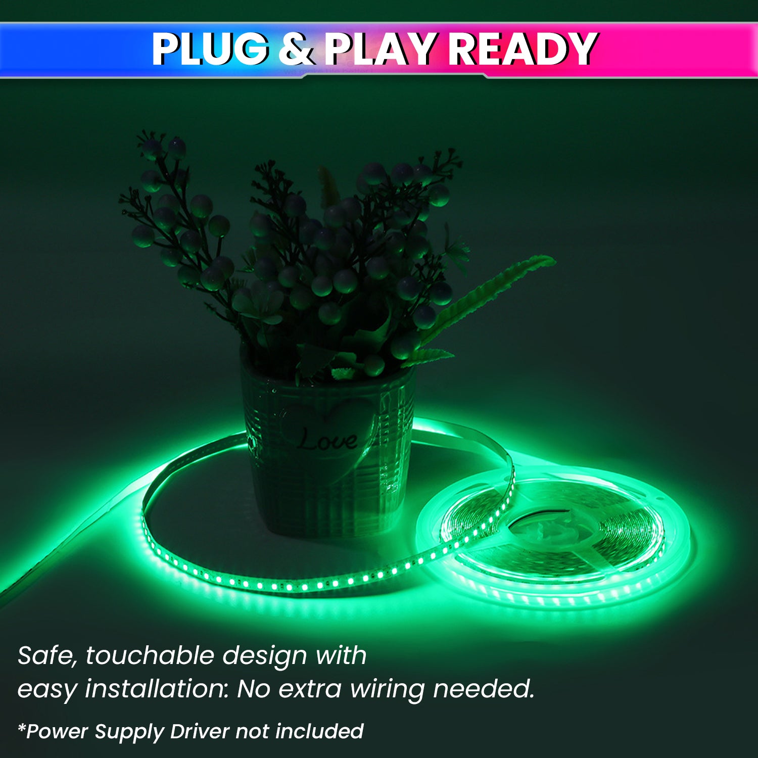 5M LED Strip Light Flexible, Colourful Bright Lights Design for Festivals or DIY Home Decoration With 120 LEDs/m amiciKart c0tmiz-hs.myshopify.com