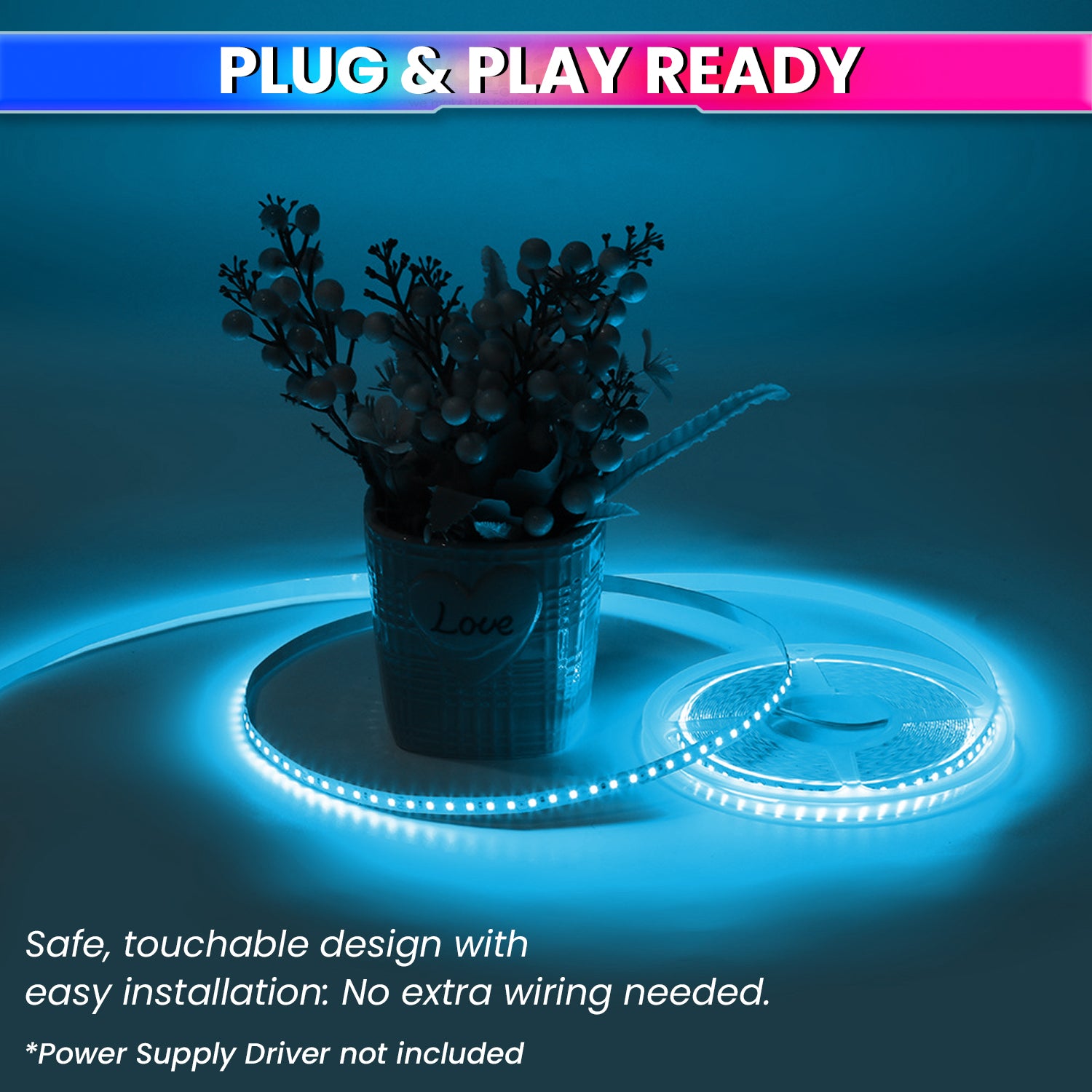 5M LED Strip Light Flexible, Colourful Bright Lights Design for Diwali, Christmas or DIY Home Decoration With 120 LEDs/m
