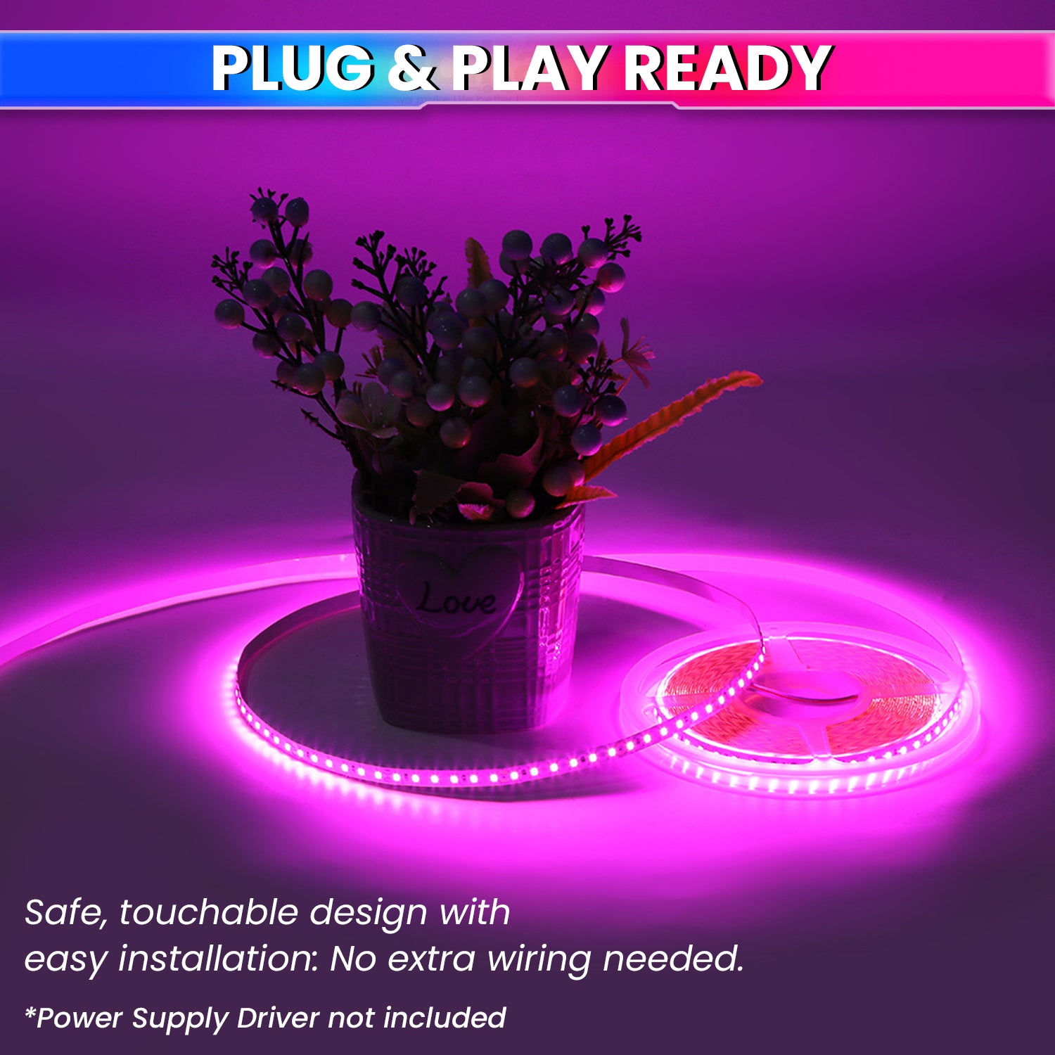 5M LED Strip Light Flexible, Colourful Bright Lights Design for Diwali, Christmas or DIY Home Decoration With 120 LEDs/m