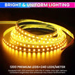 5M LED Strip Light Flexible Lighting for Diwali, Christmas or DIY Home Decoration with 12V 5A Power Adapter (240 LEDs/m)