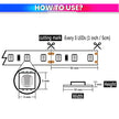 5M LED Strip Light Flexible Lighting for Diwali, Christmas or DIY Home Decoration with 12V 5A Power Adapter (240 LEDs/m)