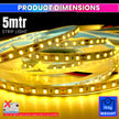 5M LED Strip Light Colourful, Flexible & Bright Decorative String Lights for Festivals or DIY Home Decoration With 240 LEDs/m amiciKart