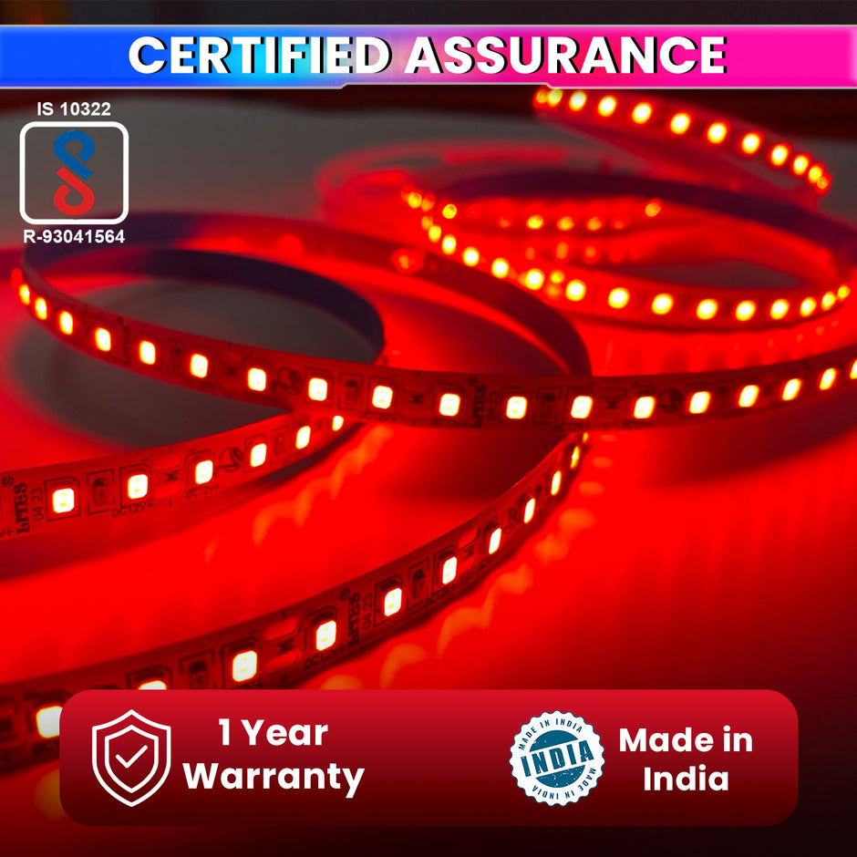 5M LED Strip Light Flexible Decor String Lighting for Festivals or DIY Home Decoration with 12V 5A Power Adapter (240 LEDs/m) amiciKart