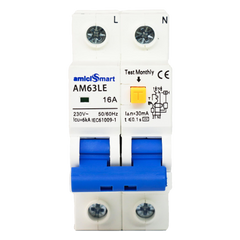 amiciSmart 16A RCBO, front view