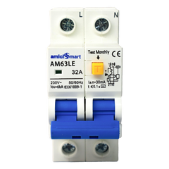 amiciSmart 32A RCBO, front view