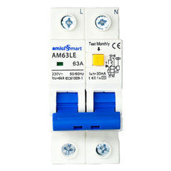 amiciSmart 63A RCBO, front view