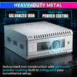 2U CCTV Wall Mount Rack Cabinet with Power Sockets & Acrylic Door