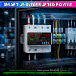 Intelligent 3 Phase to 1 Phase Auto Changeover Switch with Voltage & Overload Protection with Real-Time Display (230VAC)