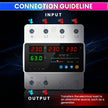 Intelligent 3 Phase to 1 Phase Auto Changeover Switch with Voltage & Overload Protection with Real-Time Display (230VAC)