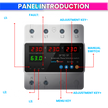 Intelligent 3 Phase to 1 Phase Auto Changeover Switch with Voltage & Overload Protection with Real-Time Display (230VAC)