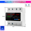 Intelligent 3 Phase to 1 Phase Auto Changeover Switch with Voltage & Overload Protection with Real-Time Display (230VAC)