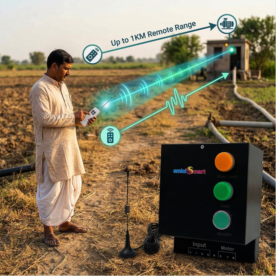 Three Phase Remote Control Motor Starter for 5–5.5HP Motor for Agricultural Pump & Industrial Use