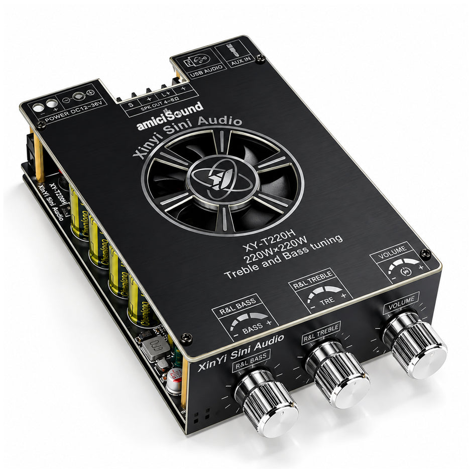 XY-T220H 220W×2 Bluetooth 5.2 Class-D Amplifier Board TPA3251