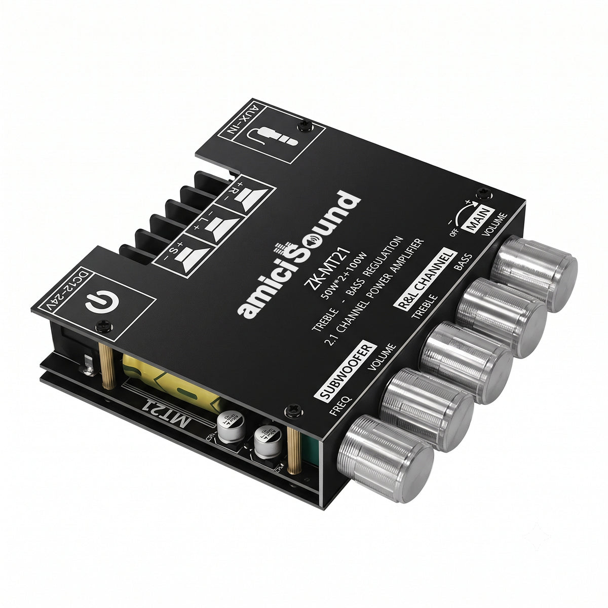 ZK-MT21 2.1 Channel Bluetooth 5.0 Audio Amplifier Board 50W x 2 + 100W