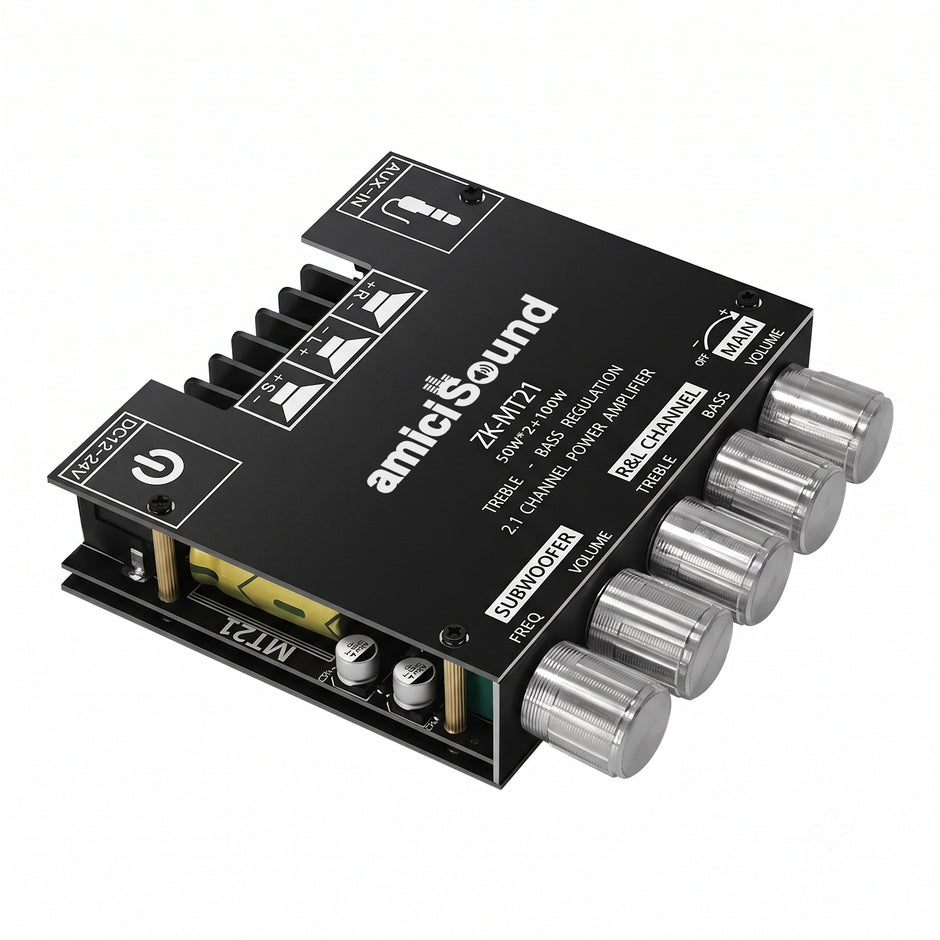 ZK-MT21 2.1 Channel Bluetooth 5.0 Audio Amplifier Board 50W x 2 + 100W