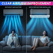 Adjustable AC Wind Deflector for Split Air Conditioner | Universal Airflow Redirector Panel