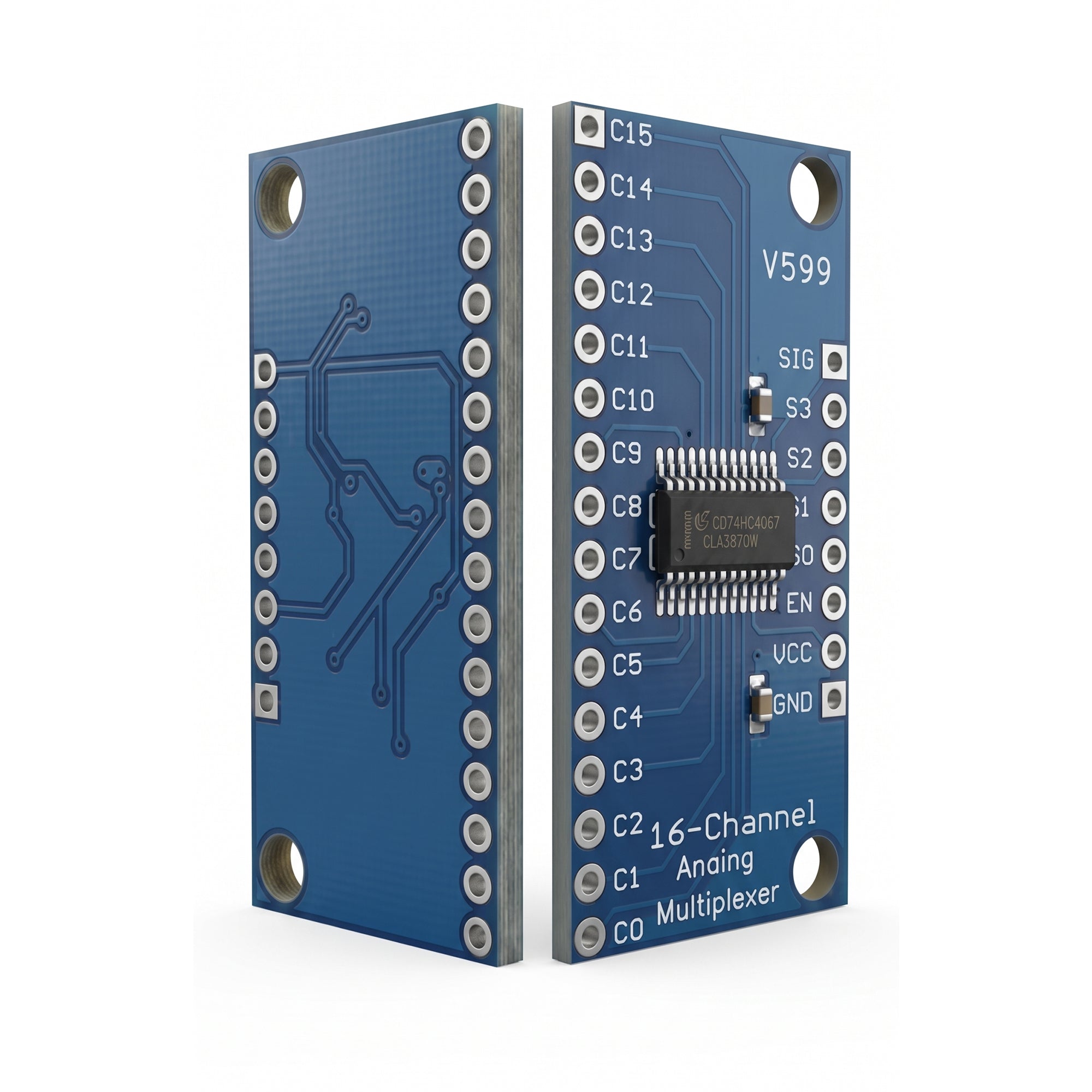 CD74HC4067 16-Channel Signal Expansion Module Compatible with Arduino