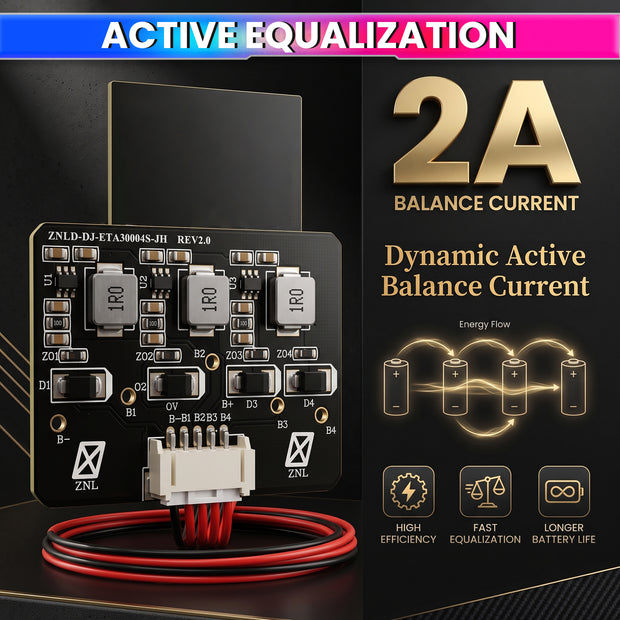 4S 2A Active Energy Balancer Board – Inductive Voltage Energy Equalization for LiFePO4 / Li-ion / Lipo / LTO Battery Packs (2.8V–4.2V)
