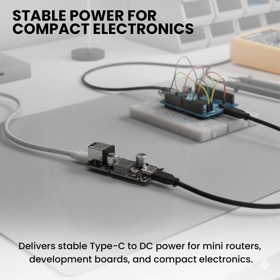 65W USB Fast Charger Module QC4.0 / QC3.0 & PD3.1 (PPS) | DC 8–30V Input DIY USB-C Charging Board