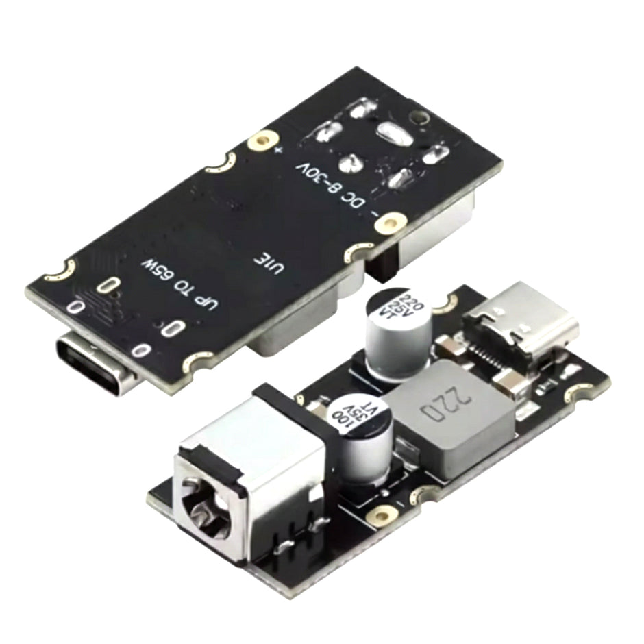 65W USB Fast Charger Module QC4.0 / QC3.0 & PD3.1 (PPS) | DC 8–30V Input DIY USB-C Charging Board
