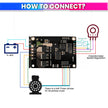 BLDC 200W 3-Phase Hall Sensor Motor Driver, 25A 5–40V DC, PWM/Analog Speed Control