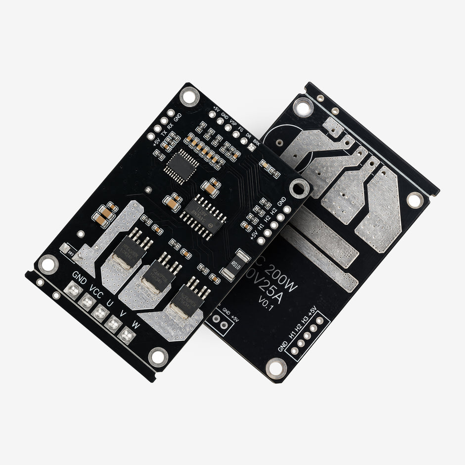 BLDC 200W 3-Phase Hall Sensor Motor Driver, 25A 5–40V DC, PWM/Analog Speed Control