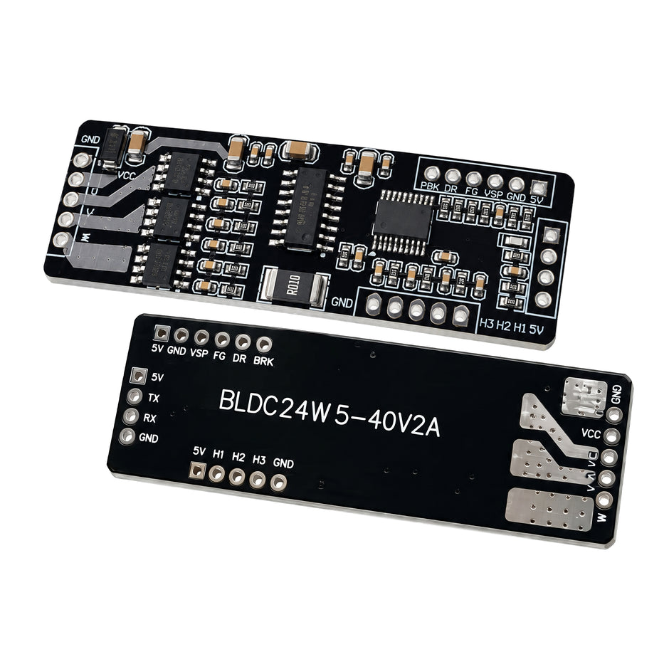 BLDC Motor Driver Board 5–40V 24W With Hall Sensor | PWM Speed Control | 1.5A / 4A Max