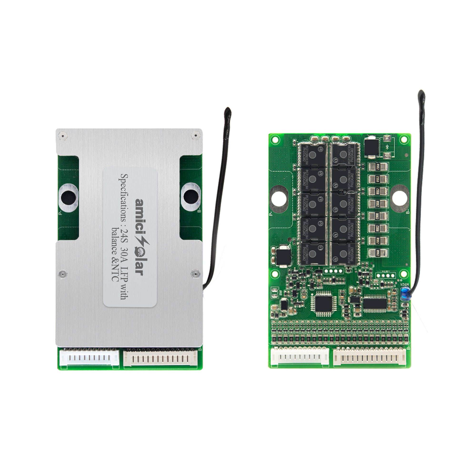 6S–24S LiFePO4 BMS 30A Battery Protection Board for 24V–72V Battery Packs
