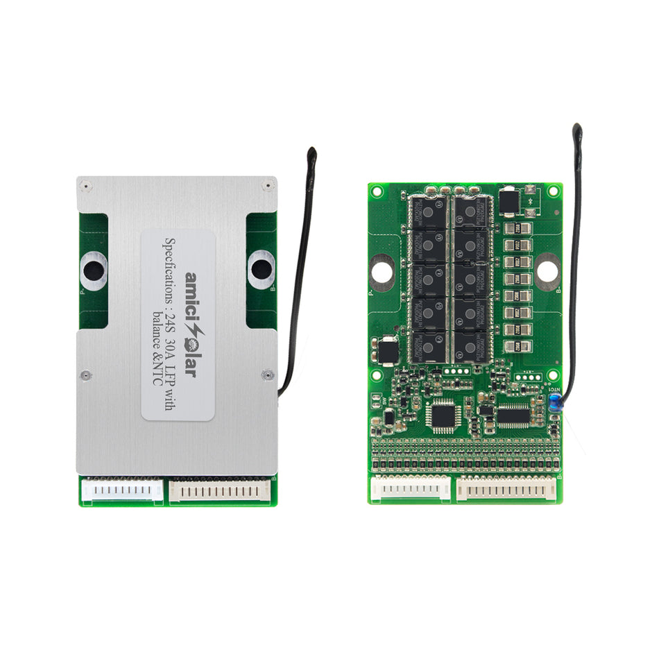 6S–24S LiFePO4 BMS 30A Battery Protection Board for 24V–72V Battery Packs