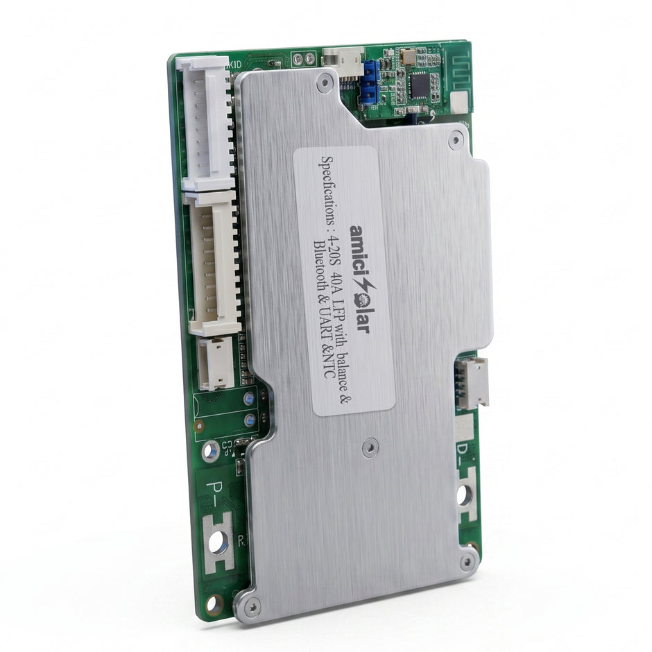 4S–20S 40A Smart BMS for LiFePO4 Battery Pack | Cell Balancing with NTC Protection