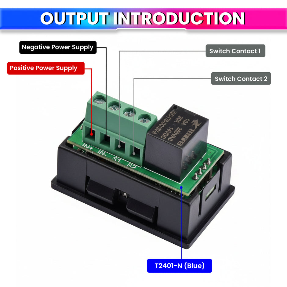 DC 12V Digital Delay Timer Relay Module | Dual Cycle ON-Off Programmable Time Control Switch