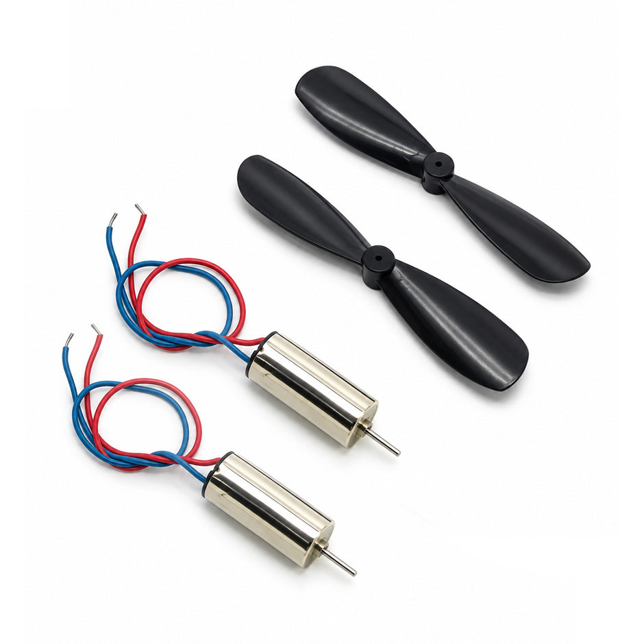 716 Coreless DC Motor 7×16mm 3.7–4.2V, Up to 55,000 RPM, 2 Motors + 2 Propellers