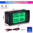 DC Energy Monitor – 300A, Bi-Directional Meter with Shunt for Voltage, Power & Monitoring