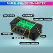 DC Energy Monitor – 300A, Bi-Directional Meter with Shunt for Voltage, Power & Monitoring