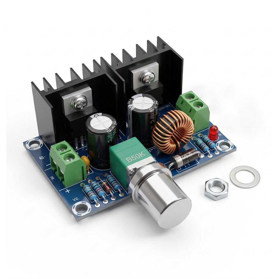 XL4016 8A 200W DC-DC Buck Converter 4–40V to 1.25–36V | 8A Maximum Output | 200W Maximum Power