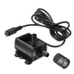 Mini Submersible Pump 10W, 12V DC Brushless, BLDC Motor with LED Adjustable Flow Control Ultra-Quiet Design