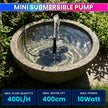 Mini Submersible Pump 10W, 12V DC Brushless, BLDC Motor with LED Adjustable Flow Control Ultra-Quiet Design