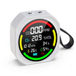 6-in-1 Air Quality Monitor with CO & O₂ Detector for Home & Outdoor Use