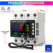 WiFi Smart Energy Meter 80A with LCD Display, App Control Over/Under Voltage Protection